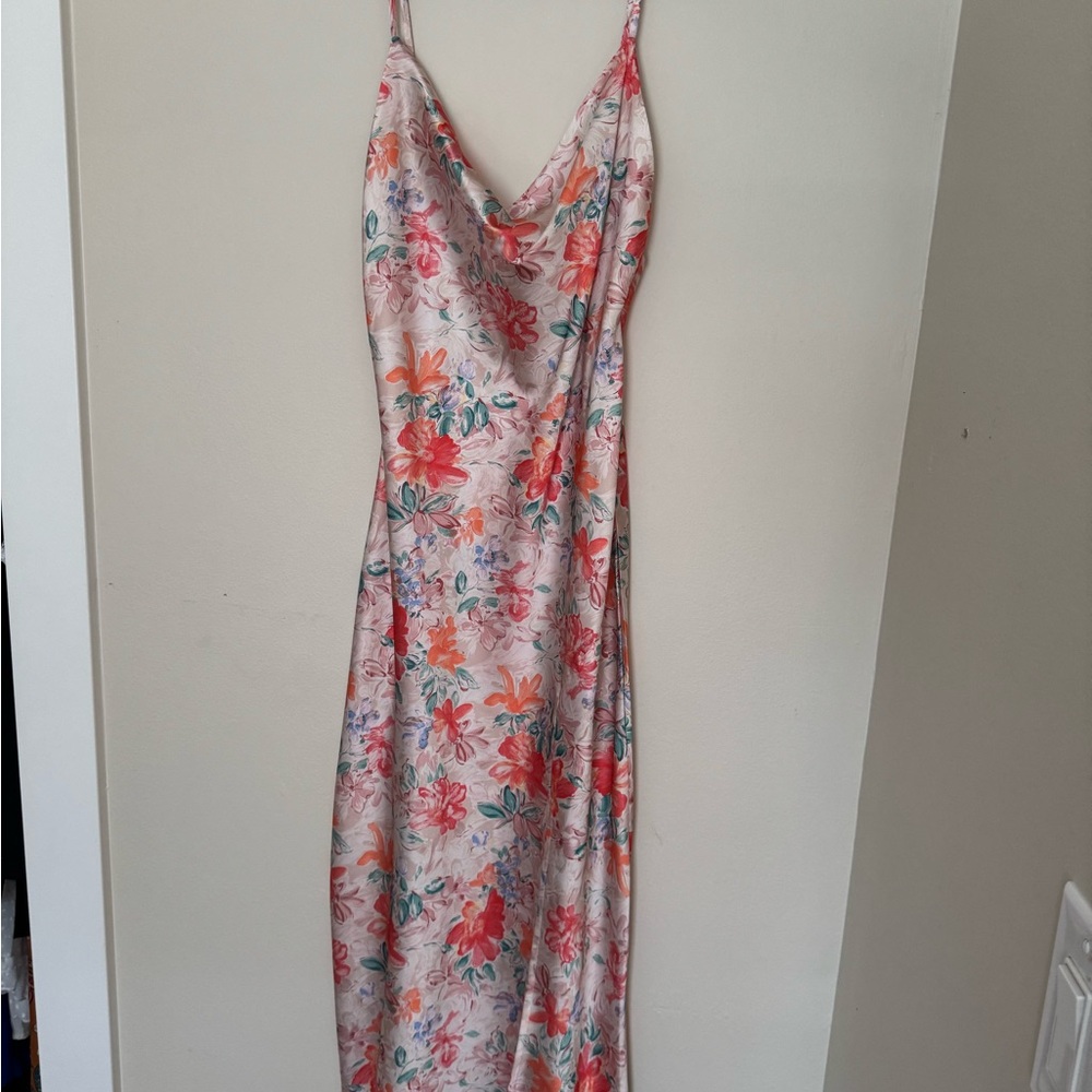 Floral Pink Maxi Dress